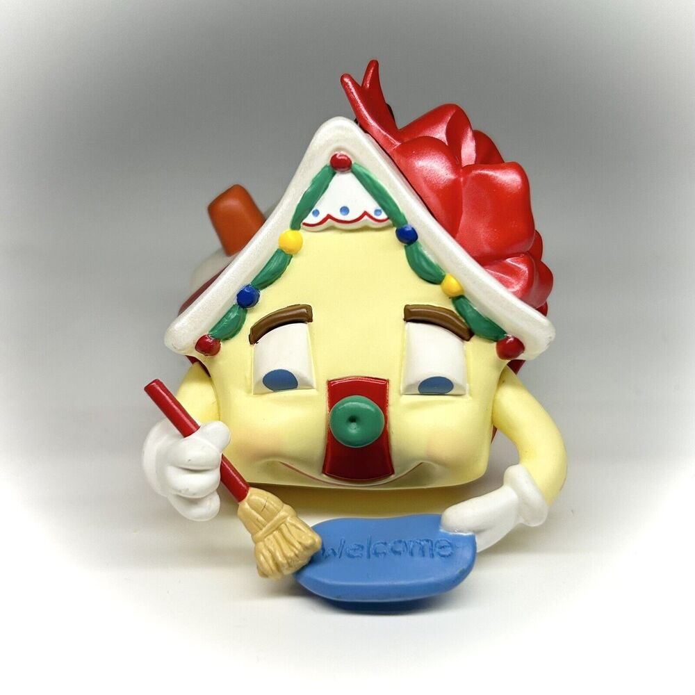 Hallmark Keepsake Christmas Ornament 1995 Happy New Home Cute House with a Bow